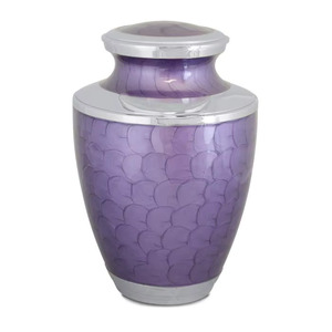 Purple Textured Metal Cremation Urn Adult <b>Ash</b> Storage Decorative Memorial Funeral Urn Modern <b>Keepsake</b> Burial Container - Product Image 3