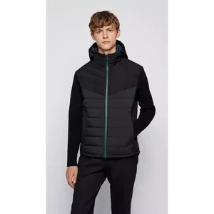 Wholesale Custom Logo <b>Men's</b> Puffer Jacket Thin Lightweight Windproof Breathable Spring <b>Coat</b> Full Zip Warm Outdoor Private Label - Product Image 2