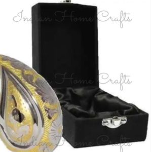 Brass <b>Keepsake</b> Urn Memorial Cremation Urn Decorative Ossuary <b>Box</b> with Velvet Case - Product Image 2