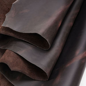 Cow Hides Cattle 100% Nature Real Oil Leather Material Wholesale Full Grain Handbag Bag Cowhide Genuine Leather Manufacture - Product Image 1