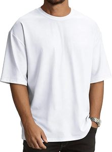 เสื้อยืดโอเวอร์ไซส์สุดเท่สำหรับผู้ชาย ดีไซน์คอกลมสวมใส่สบาย พร้อมลายกราฟิก และทรงหลวมสไตล์สตรีทแวร์ - Product Image 3