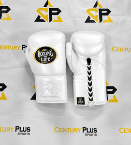 Gants de boxe MMA en cuir de vachette personnalisables No Boxing No Life, fermeture auto-agrippante, antidérapants, sangle de poignet extensible et réglable, unisexe - Product Image 1