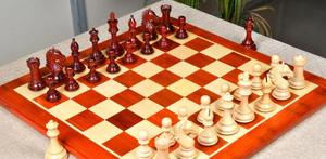 ตัวหมากรุกพรีเมียม Derby Knight Staunton ขนาด 4.1 นิ้ว ทำจากไม้บัดโรสวูดและไม้บ็อกซ์วูด พร้อมกล่อง ในราคาที่ดีที่สุด - Product Image 2