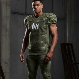 Ensemble d'uniformes de football américain personnalisés, sublimation intégrale, maillot de football pour jeunes et adultes, tissu respirant en spandex, uniformes d'équipe - Product Image 6