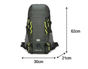 กระเป๋าเป้เดินป่ากันน้ำสำหรับกิจกรรมกลางแจ้ง ความจุ 50 ลิตร พร้อมสายสะพายสะโพกแบบบุนวม กระเป๋าเป้เดินทาง - Product Image 1