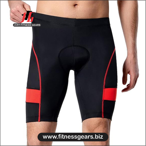 High Performance Eco-Friendly Breathable Spandex/Polyester <b>Cycling</b> <b>Shorts</b> Customizable Options Men-Padded Comfort Quick Dry - Product Image 1