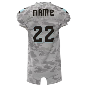 Camiseta de Fútbol Americano Personalizada para Hombre, Estampado de Camuflaje, Manga Corta, Sublimada, Poliéster que Absorbe la Humedad, Corte Atlético - Product Image 5