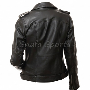 Veste en cuir raffinée pour femme, modernité, durabilité, élégance et un attrait intemporel pour un style élégant. - Product Image 2