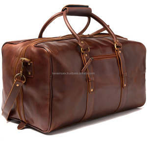 Premium Quality Brown Color Paper Luggage <b>Bags</b> Travel Weekender <b>Overnight</b> Gym Sport Men Low Price USA Keven Impex Spinner Unisex - Product Image 2