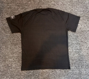Black <b>Men's</b> Short Sleeve Solid T-<b>Shirt</b> Oversized Fit O-Neck Casual Jersey Cotton Breathable High Street Eco-Friendly 180g - Product Image 2