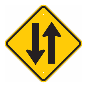 Panneau de signalisation routière pliable à double sens en PVC haute visibilité Brady pour une utilisation en intérieur et en extérieur - Product Image 2