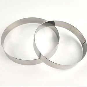 Round Mousse Ring Stainless Steel 3 Size Options 15cm 18cm 21cm Height 3cm Rice <b>Cake</b> Sponge <b>Cake</b> <b>Mold</b> Korea Made - Product Image 4