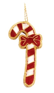 Ornement de Noël artisanal de haute qualité en forme de cœur, Zardozi, décoration de sapin en velours perlé de luxe, cadeaux de festival, vente en gros - Product Image 2