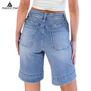 Shorts de Mezclilla de Alta Calidad, Shorts de Mezclilla con el Mejor Material, Shorts de Mezclilla con Diseño Personalizado para Mujer - Product Image 2