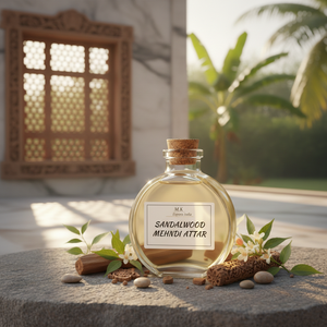 Sandali Mehndi Attar, Aceite de Sándalo Natural a Base de Hierbas, Sin Alcohol, Attar Indio de Larga Duración - Product Image 3
