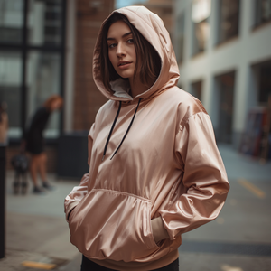 Sudadera con Capucha Unisex, Forro de Satén, Estilo Urbano, Felpa de Algodón, Forro Interior Suave, Cómoda, Cálida, Informal, Venta al Por Mayor OEM - Product Image 1