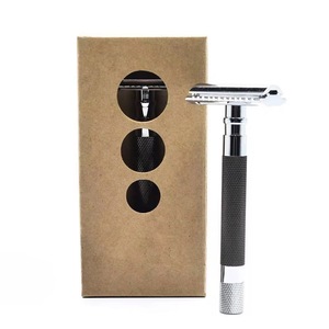 Wholesale Customized Single Blade Safety <b>Razor</b> for <b>Men</b> Face & Body Use Stainless Steel Blade Mirror Polished Finish Wood Handle - Product Image 6