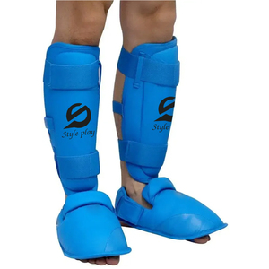Protectores de Espinilla para Entrenamiento de MMA, Kick Boxing y Muay Thai, Diseño Personalizado, en Oferta, con Almohadilla de Espuma y Cuero - Product Image 2
