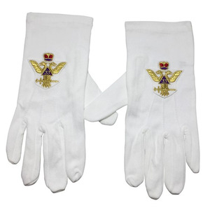 Gants de regalia maçonniques en pur coton, les plus vendus, très tendance, de haute qualité, pas chers, pour le sport, utilisables en toutes saisons - Product Image 5