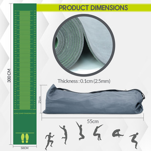 Tapis de saut en longueur antidérapant en caoutchouc pour adolescents, idéal pour la préparation et la performance sportive - Product Image 3