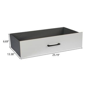 Cassettiera Moderna di Lusso in MDF Bianco 134*40*67cm, Doppia Fila con 3 Livelli e 6 Cassetti, Rivestimento in Triacninolo per Uso in Appartamento - Product Image 2