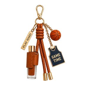 PU Leather Sports Keychain Bag Charm With <b>Perfume</b> Bottle - Product Image 2