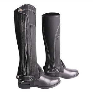 Meilleures ventes : Demi-guêtres d'équitation en cuir avec logo personnalisé, modèle le plus demandé - Product Image 1