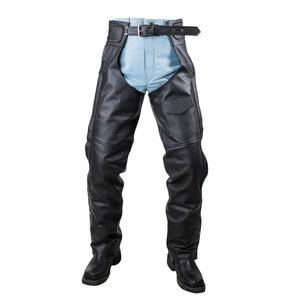 Meilleures ventes : Chaps en cuir semi-rigide pour hommes, légers, style western, pour l'équitation professionnelle, avec impression de logo personnalisé - Product Image 1