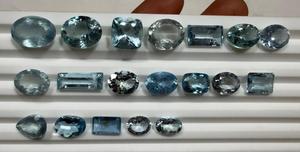 Piedras Preciosas Sueltas de Aguamarina Natural, Corte Ovalado, Rectángulo Azul, para Joyería - Product Image 4