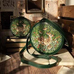 Étui à bijoux en tissu bleu clair brodé d'orchidées, organiseur de rangement pour petits accessoires - Product Image 1
