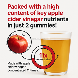 Vinaigre de cidre de pomme à mâcher doux ACV Gel aux fruits Bonbons Low Calorie Detox Snack Supplément naturel de gestion du poids - Product Image 5