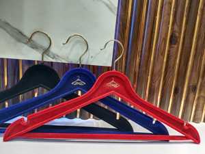 Space-Saving Velvet Coat Garment Hangers <b>Organize</b> Coats & Jackets with Soft Non-Slip Grip - Product Image 2