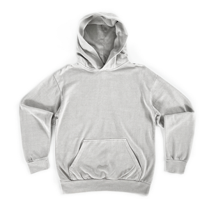 Sweat à capuche oversize coupe carrée en molleton bouclette, style streetwear, avec logo personnalisé, épaules tombantes, effet vintage délavé - Product Image 1