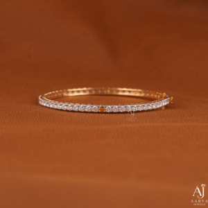 AARVA JEWELS Rhodium Plated <b>Silver</b> Moissanite Hiphop Tennis <b>Bracelet</b> Round Brilliant Cut Bezel Setting Women's Luxury <b>Bangle</b> - Product Image 6