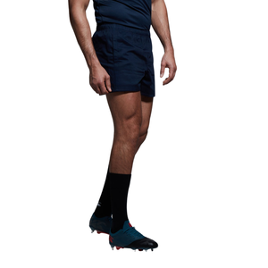 Men's Solid Navy Blue Quick Dry Athletic <b>Shorts</b> Elastic Waist Sporty <b>Woven</b> Polyester <b>Short</b> <b>Shorts</b> - Product Image 2