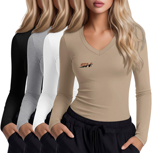 T-shirt de sport respirant à compression pour femme, séchage rapide, idéal pour la course, le fitness et l'entraînement en extérieur - Product Image 6