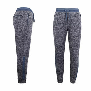 Pantalon de survêtement gris pour homme, taille élastique, tricoté, décontracté, respirant, avec poches latérales, pour l'automne - Product Image 3