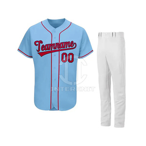Conjunto de Uniforme de Béisbol Profesional de Secado Rápido para Hombre Adulto, con Manga Corta, Impresión por Sublimación Personalizada, Uniformes de Equipo - Product Image 4