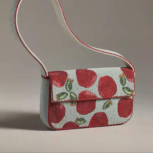 Bolso de Mano Artesanal de Lujo con Cuentas de Cristal Indias, Asa Tipo Baguette Colorida, Duradero, Accesorio de Moda Diaria, Bolso Tote - Product Image 6