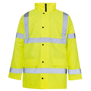 <b>Mens</b> Outdoor <b>Reflective</b> Safety <b>Jacket</b> Utility Workwear Clothing With Comfortable Fit And Storage Compartments - Product Image 3