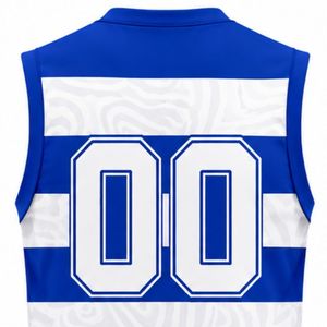 Blue White Volleyball Sleeveless Shirt Athletic Team Sportswear Top Match Uniform Practice Training Performance Clothing - Product Image 6