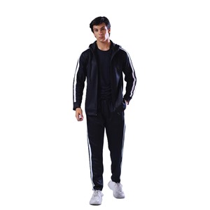 Conjunto deportivo informal para hombre con cremallera, tela transpirable y duradera, para actividades al aire libre y fitness. - Product Image 2