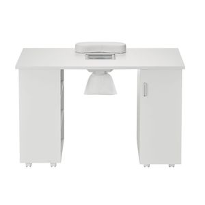 Tavolo Portatile per Manicure con Aspiratore Elettrico, Postazione Unghie Mobile su 8 Ruote (4 Bloccabili), 3 Sacche Raccoglipolvere - Product Image 1