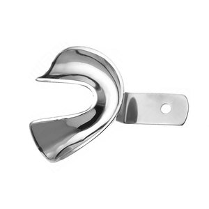 Premium Quality Dental Impression Tray with Edge L5 Perforated Lower Size XS Stainless Steel Reusable Autoclavable Orthodontic - Product Image 1