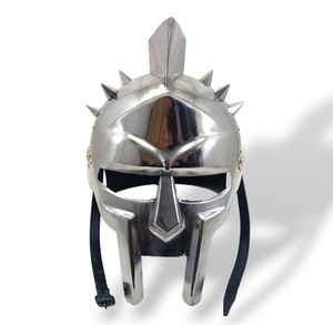 Medieval Roman <b>Gladiator</b> Helmet Armour Movie <b>Costume</b> Office Decor Home Handmade Electroplated Role Play Gift Item Wholesale - Product Image 1