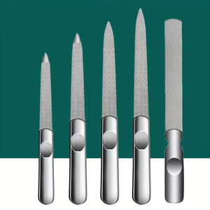 1pcs <b>Nail</b> <b>File</b> Stainless Steel Professional Exfoliating Double Sides Sandpaper For Custom Logo Top High Quality <b>Nail</b> <b>File</b> - Product Image 6