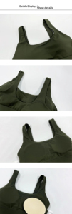 Women High Support Crop Performance Sports <b>Bra</b> Spandex Polyester Breathable <b>Stretch</b> Yoga Gym Wear Running Workout Fitness <b>Bra</b> - Product Image 3