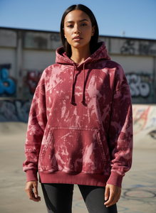 Sudadera con Capucha Personalizada con Lavado Ácido, Unisex, de Gran Gramaje (500GSM), Oversize, Estilo Vintage Desgastado, de Forro Polar Liso, para Streetwear - Product Image 5