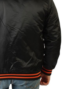 Custom <b>Men's</b> Winter Satin <b>Jacket</b> Stand Collar Front Logo Custom <b>Men</b> Satin <b>Jackets</b> Latest Design <b>Men</b> Satin <b>Jackets</b> - Product Image 4
