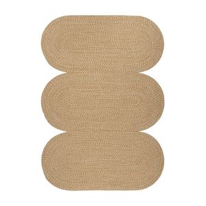 Hot Sale Latest Stylish Modern <b>Oval</b> Jute Area <b>Rug</b> Set Braided Flat Pile Rubber Backing Non Slip For Hallway Home Use - Product Image 1